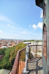 Top of the Lotrščak Tower in Zagreb, Croatia