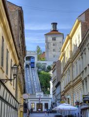 Zagrebačka Uspinjača and Lotrščak Tower in Zagreb