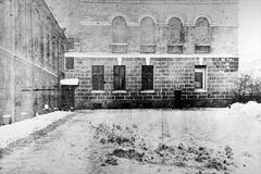 Courtyard at Moika Embankment 92 with secret door between first and second window