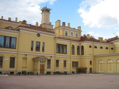 Moika Palace Yusupov Palace courtyard in Saint Petersburg Russia