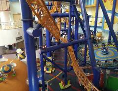 Berjaya Times Square Indoor Amusement Park rollercoaster in Kuala Lumpur