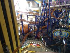 Berjaya Times Square indoor amusement park rollercoaster in Kuala Lumpur, Malaysia