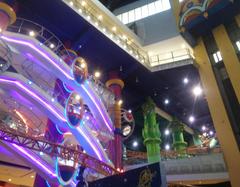 Berjaya Times Square Indoor Amusement Park with roller coaster at Kuala Lumpur, Malaysia