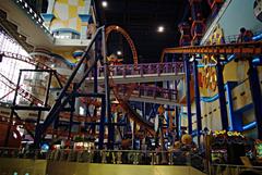 rollercoaster in Time Square shopping mall Kuala Lumpur