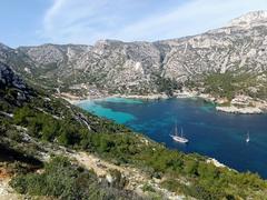 Calanque de Sormiou from Sormiou Ridge in Marseille