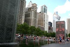 Crown Fountain at Millennium Park in Chicago