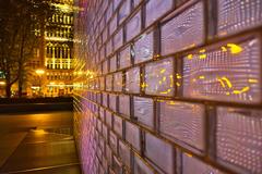 Close-up of Crown Fountain by Jaume Plensa in Millennium Park, Chicago, IL