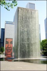 Crown Fountain at Millennium Park in Chicago