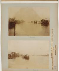 A historical photograph depicting the Crue de la Seine on January 29, 1910