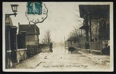 Historical flood in Rueil-Malmaison, 1910