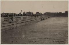 1910 Paris flood Pont de l'Alma postcard