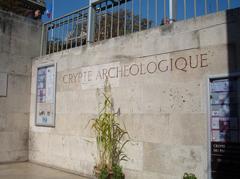 Exterior of the archaeological crypt of Notre Dame de Paris