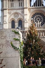 Entrance to the archaeological crypt at Parvis Notre-Dame