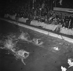 Danish championships at Frederiksberg swimming pool in Copenhagen, March 1954