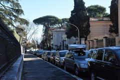 Aurelian wall from Porta Portese to Janiculum Hill