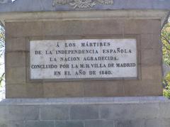 Inscription on the obelisk in the Plaza de la Lealtad