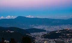 Kathmandu city view after sunset