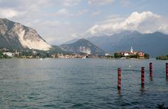 view of Lake Maggiore from Isola Bella, one of the three Borromean Islands