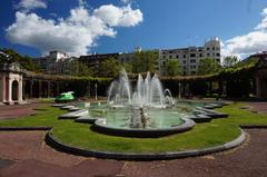 Fountain at Doña Casilda de Iturrizar park in Bilbao