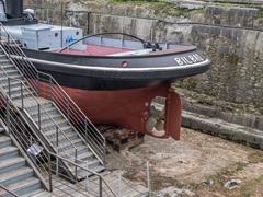 stern of the ship Auntz at the Naval Museum in Bilbao