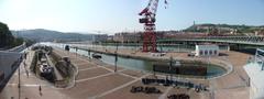 Old shipyard panoramic view