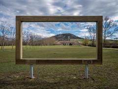 Artistic frame at Green Ring of Vitoria