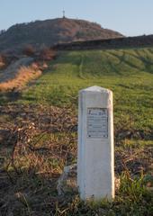 Municipal boundary stone of Vitoria-Gasteiz in Olarizu mountain