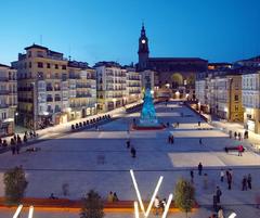 Plaza Virgen Blanca in Vitoria-Gasteiz after renovation