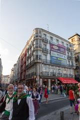 Vitoria-Gasteiz street during a festival