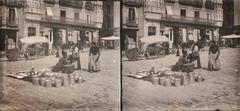 Mercado en la plaza de la Virgen Blanca en Vitoria-Gasteiz