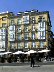 Andre Maria Zuriaren plaza with historical buildings