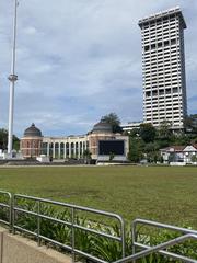 KL library viewed from stair entrance to underground carpark