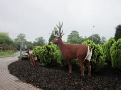 Lego deer on the roundabout at Legoland, Windsor