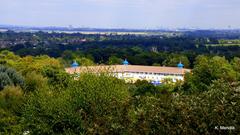 Legoland Windsor with distant view of London