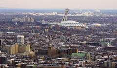 Montréal skyline view from Place Ville Marie Observatory