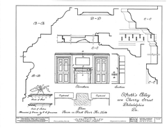 Elfreth's Alley houses in Philadelphia