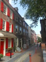 Elfreth's Alley in Philadelphia, PA