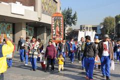 Visitors at Basilica de Guadalupe