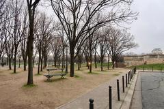 Esplanade des Invalides in winter