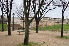 Esplanade des Invalides in winter