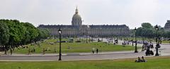 Esplanade des Invalides in Paris on April 23, 2011