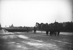 General Alfred Galopin reviewing infantry troops on Esplanade des Invalides, 20 May 1915