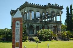 The Ruins mansion in the Philippines at sunset