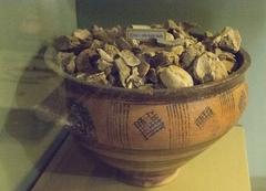 Ashes in urn at Milas Museum, Turkey