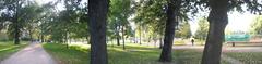 Kaisaniemi Park in Helsinki panoramic view