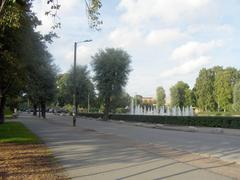 Kaisaniemi Park in Helsinki during winter with snow-covered trees and a path