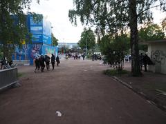 Kaisaniemi park in Helsinki after Ice Hockey World Championship 2019 celebrations