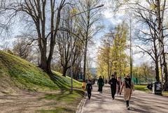 Spring in Kaisaniemi Park, Helsinki