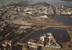 Eläintarhanlahti and Helsinki Central Station railway yard