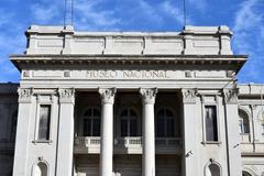 Front façade detail of Chilean National Museum of Natural History